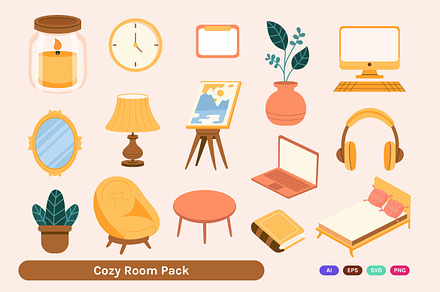 Cozy Room Illustration Pack