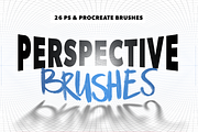 PERSPECTIVE - Ps & Procreate Brushes, a Brush Add-On by HEJBRUSH.COM (Thumbnail 1 of 2)