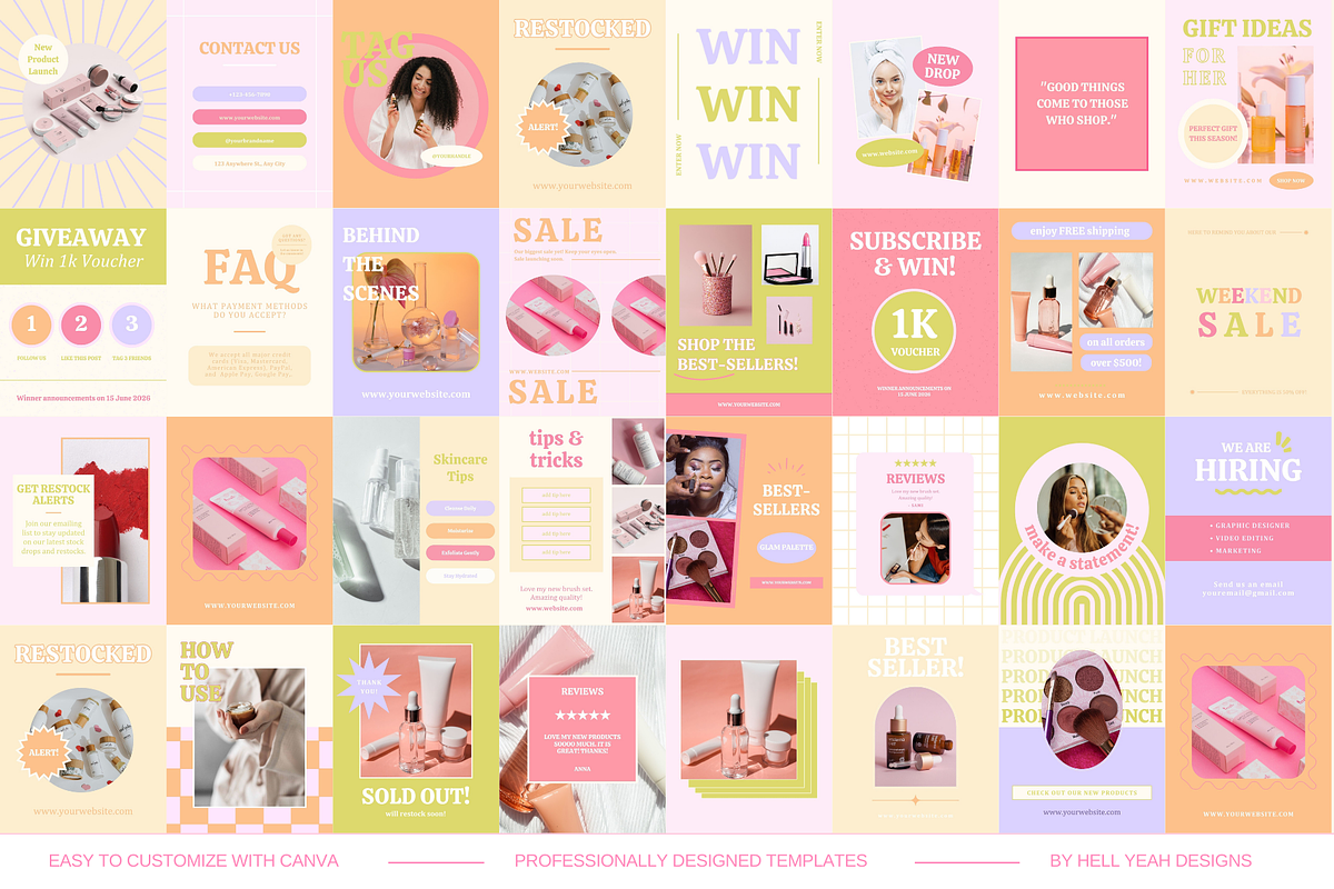 Bold eCommerce Boost Pack, a Social Media Template by Hell Yeah Designs (Photo 5 of 9)