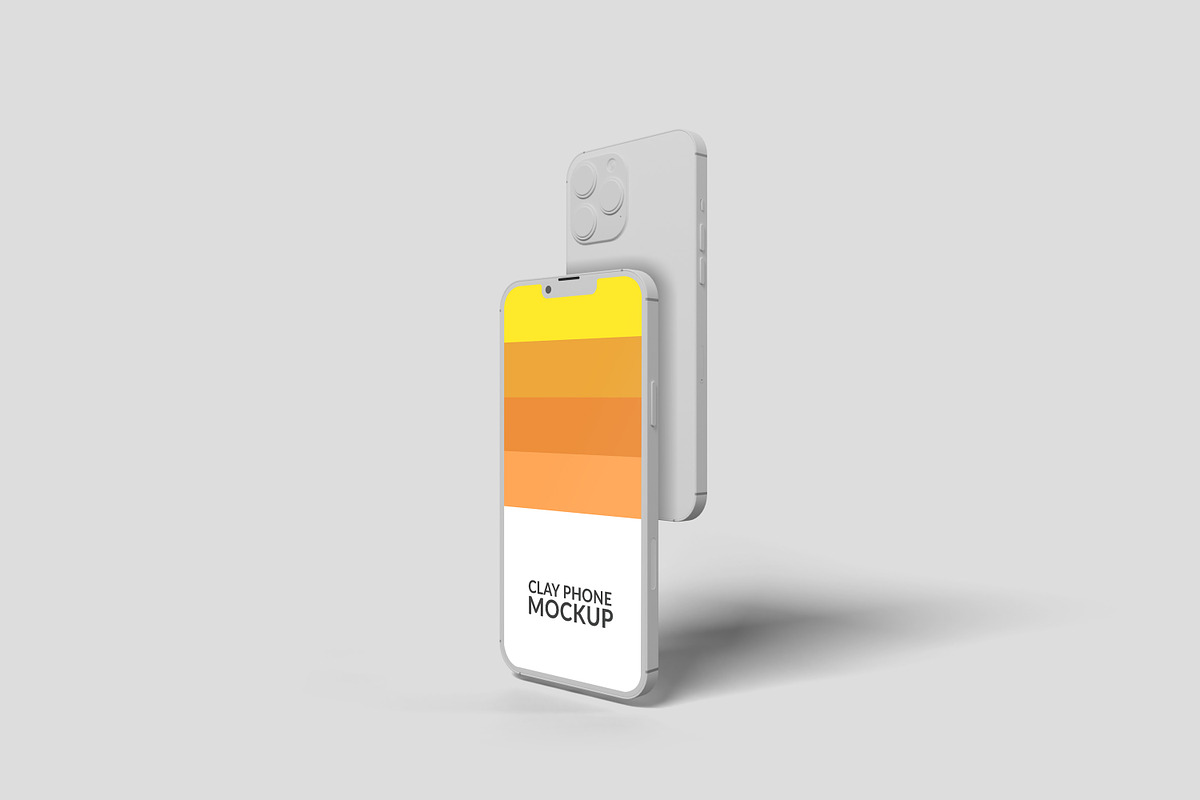 Clay iPhone 13 Pro Mockup Set, an iPhone Mockup by Modern Studio (Photo 8 of 11)