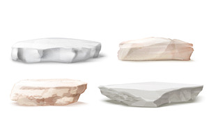 Realistic stone podiums. Concrete, a Food Illustration by Stock-Smart-Start