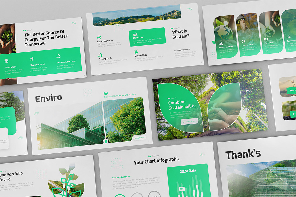 Sustainability Energy PowerPoint, a Presentation Template by Pixslides (Photo 1 of 5)