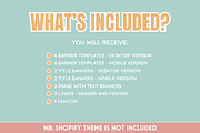 Shop Banner Templates - Boho Theme, a Shopify Template by SunshineStudioBoutique (Thumbnail 2 of 9)