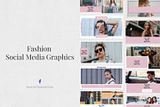 Fashion Facebook Posts, a Social Media Template by Social Corner Graphics (Thumbnail 1 of 7)