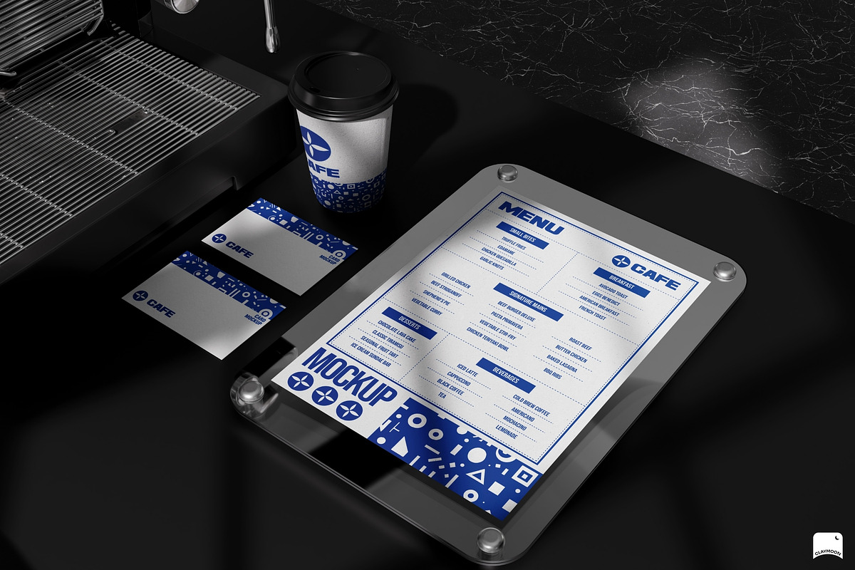 Cafe & Coffee Shop Branding Mockup, a Mockup by Claymoon Lab (Photo 2 of 4)
