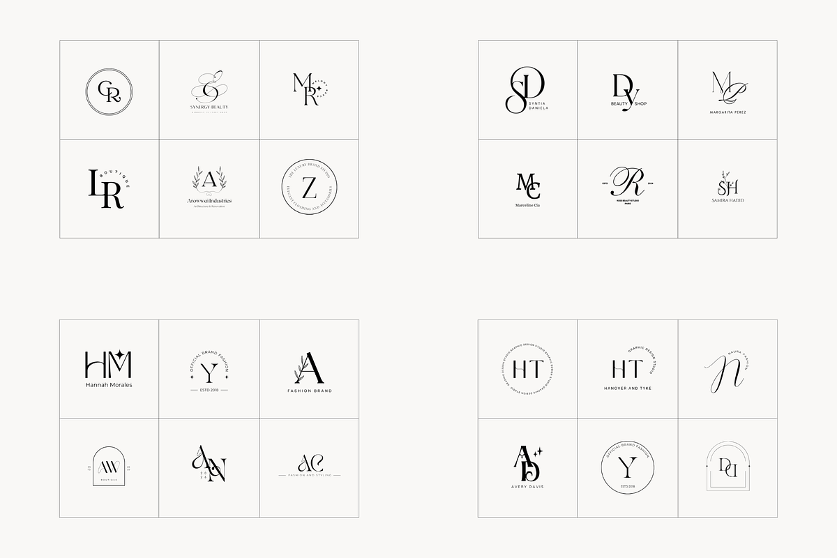 Monogram Logo Kit Bundle, a Branding & Logo Template by Studio Kumo (Photo 8 of 14)