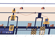 Factory industrial line, conveyor, a Technology Illustration by Good Studio (Thumbnail 3 of 3)