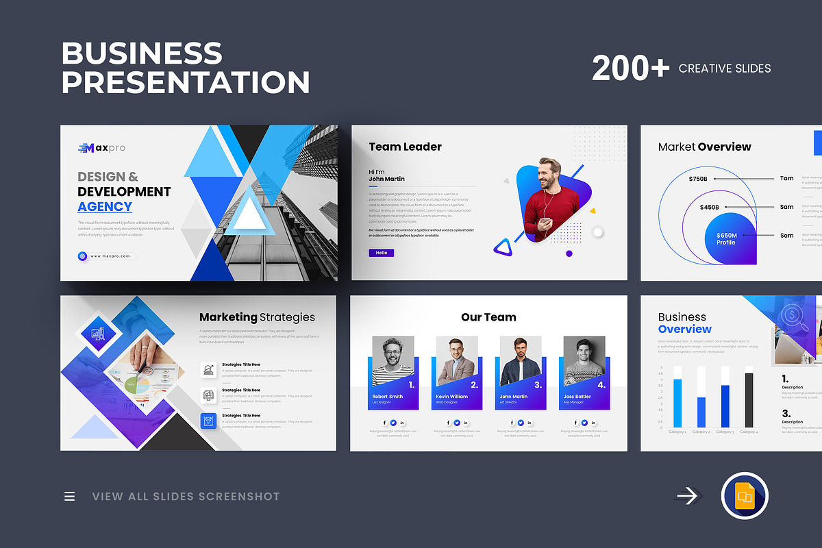 Business Plan Google Slides Template, a Presentation Template by GenerousArt (Photo 1 of 23)