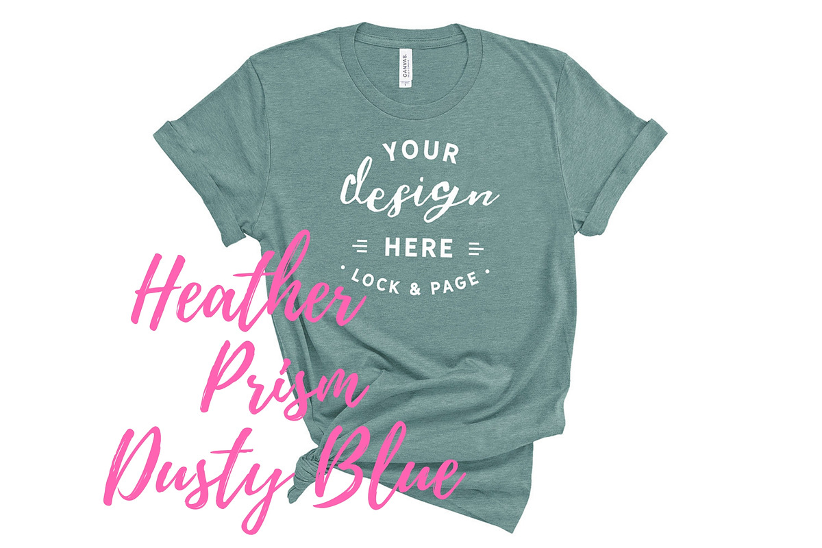 Bella Canvas TShirt Mockups On White, a Shirt Mockup by lock and page (Photo 40 of 92)