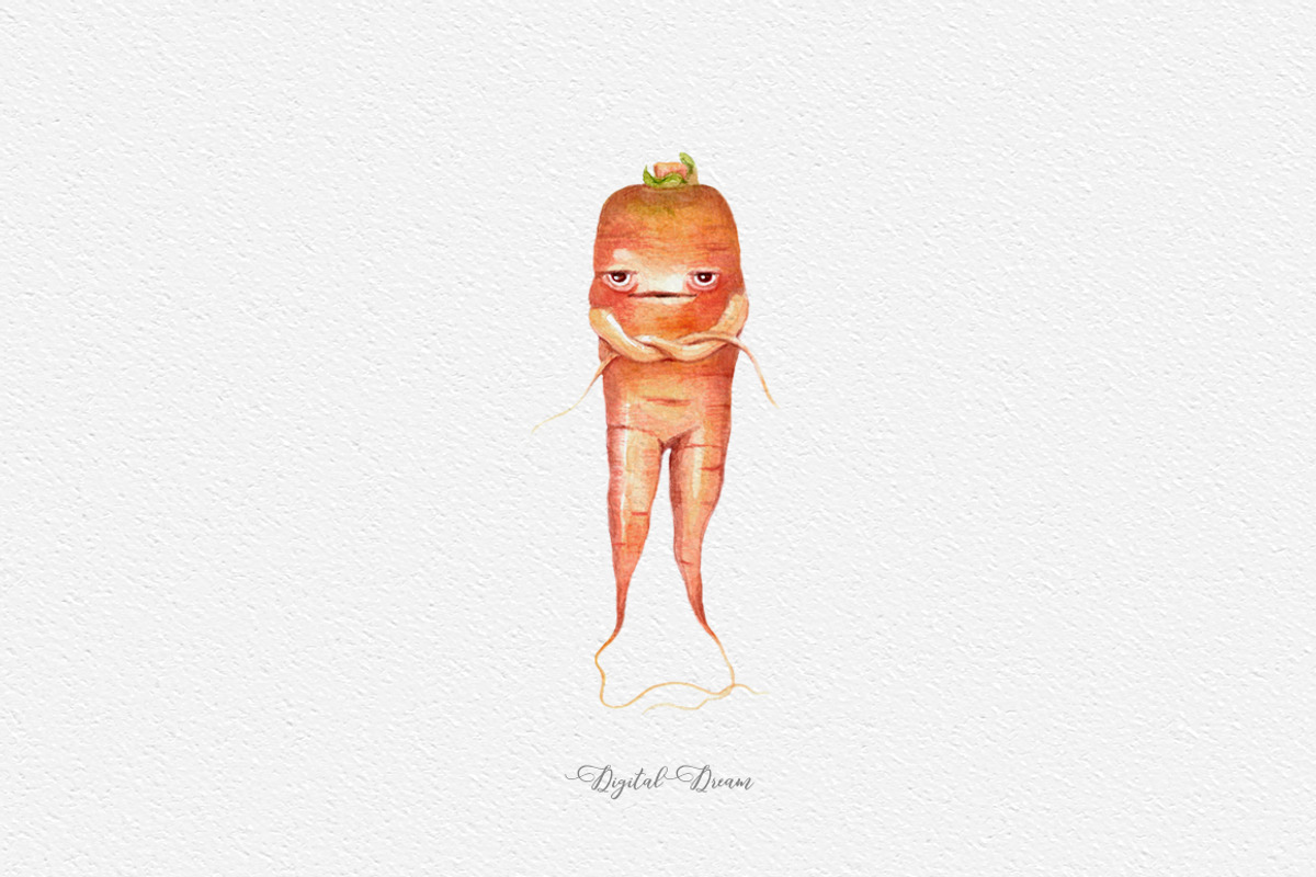 Vegetables - cartoon character, an Illustration by DigitalDream (Photo 3 of 7)
