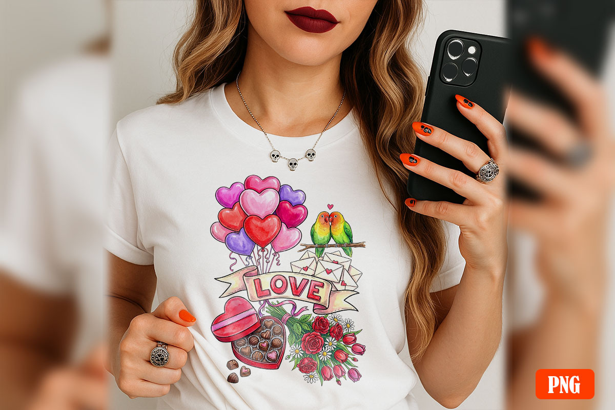 Valentine Love & Coffee Illustration, an Illustration by GlitterCraft (Photo 41 of 41)