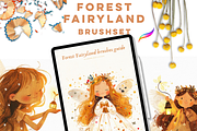 FOREST FAIRYLAND Procreate Brushes, a Brush Add-On by Warm Cozy Cottage (Thumbnail 2 of 6)