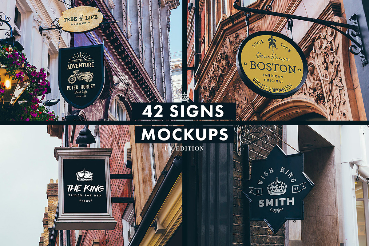 Signs & Facades Mockups (UK edition), a Product Mockup by Madebyvadim (Photo 2 of 5)