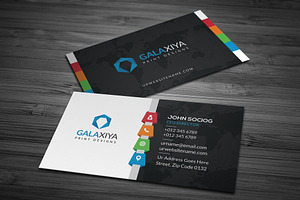 Modern Colorful Business Card