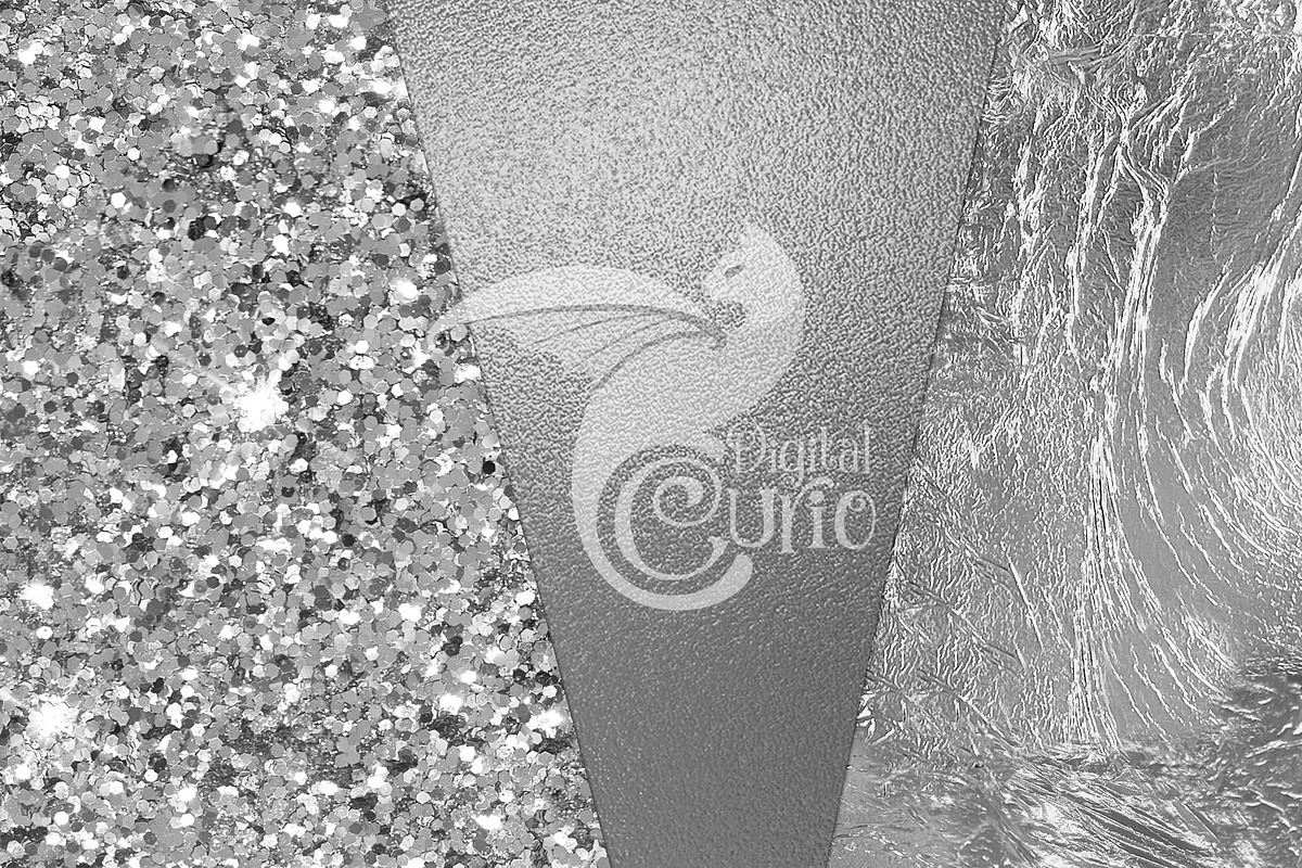 Silver Foil and Glitter Textures, a Texture Graphic by Digital Curio