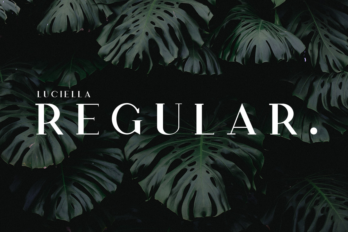 Luciella | A Poetic Font Family preview 2