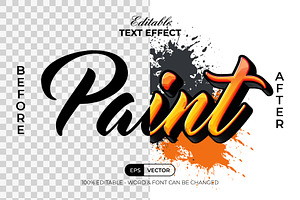 Paint Text Effect Graffiti Style