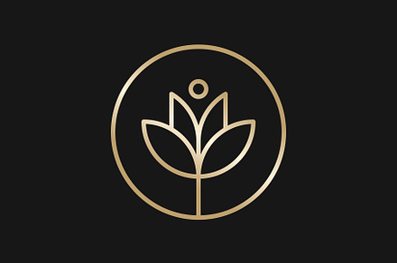Flower Lotus Blossom Luxury Logo, a Branding & Logo Template by sore.studios