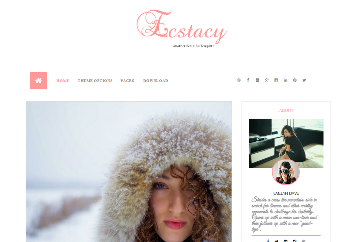 Ecstacy Blogger Template, a Websites & App Template by Yo..! Templates (Photo 2 of 2)
