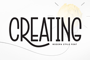 Creating | Script Font, a Script Font by Scratchones (Thumbnail 1 of 9)
