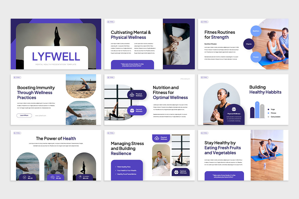 LYFWELL - Mental Health Keynote, a Presentation Template by rgbryand (Photo 2 of 7)