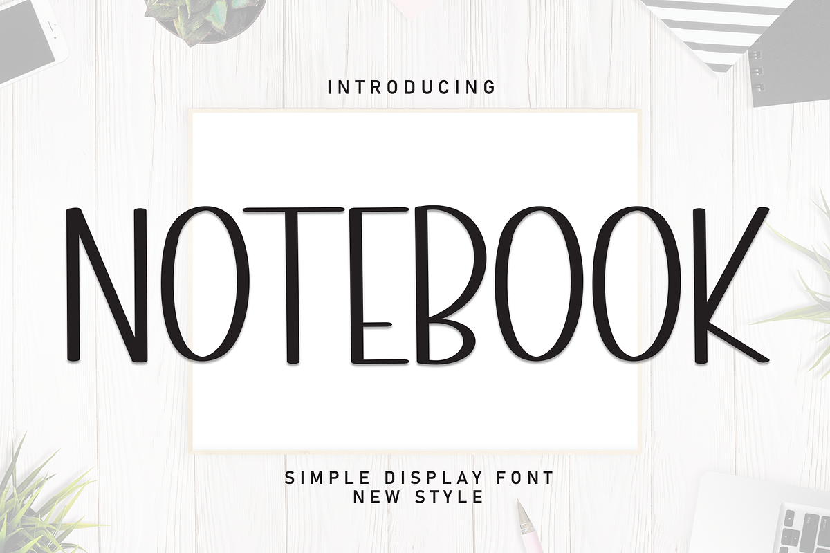 Notebook | Script Font, a Script Font by Scratchones (Photo 1 of 8)