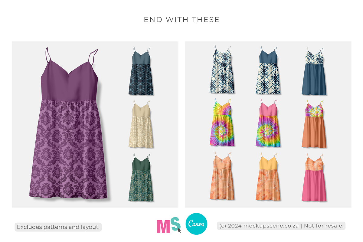 Ladies Sun Dress Canva Mockup, an Apparel Mockup by Mockup Scene (Photo 10 of 14)