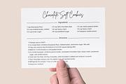 Minimalist Recipe Card Template, a Card Template by OrganizationOasisRo (Thumbnail 7 of 10)