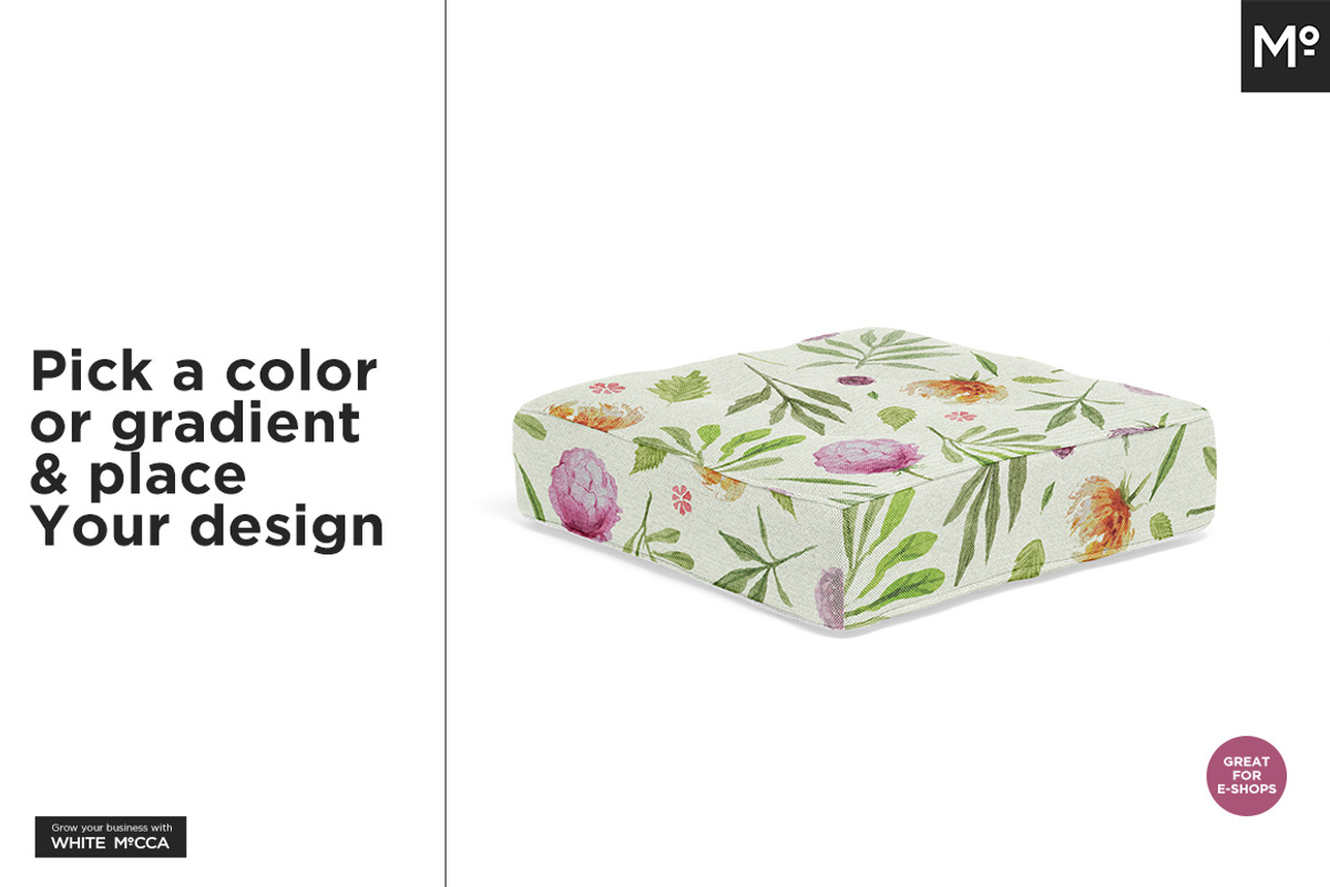 Box Cushions Mock-up, a Product Mockup by Mocca Mockups Store