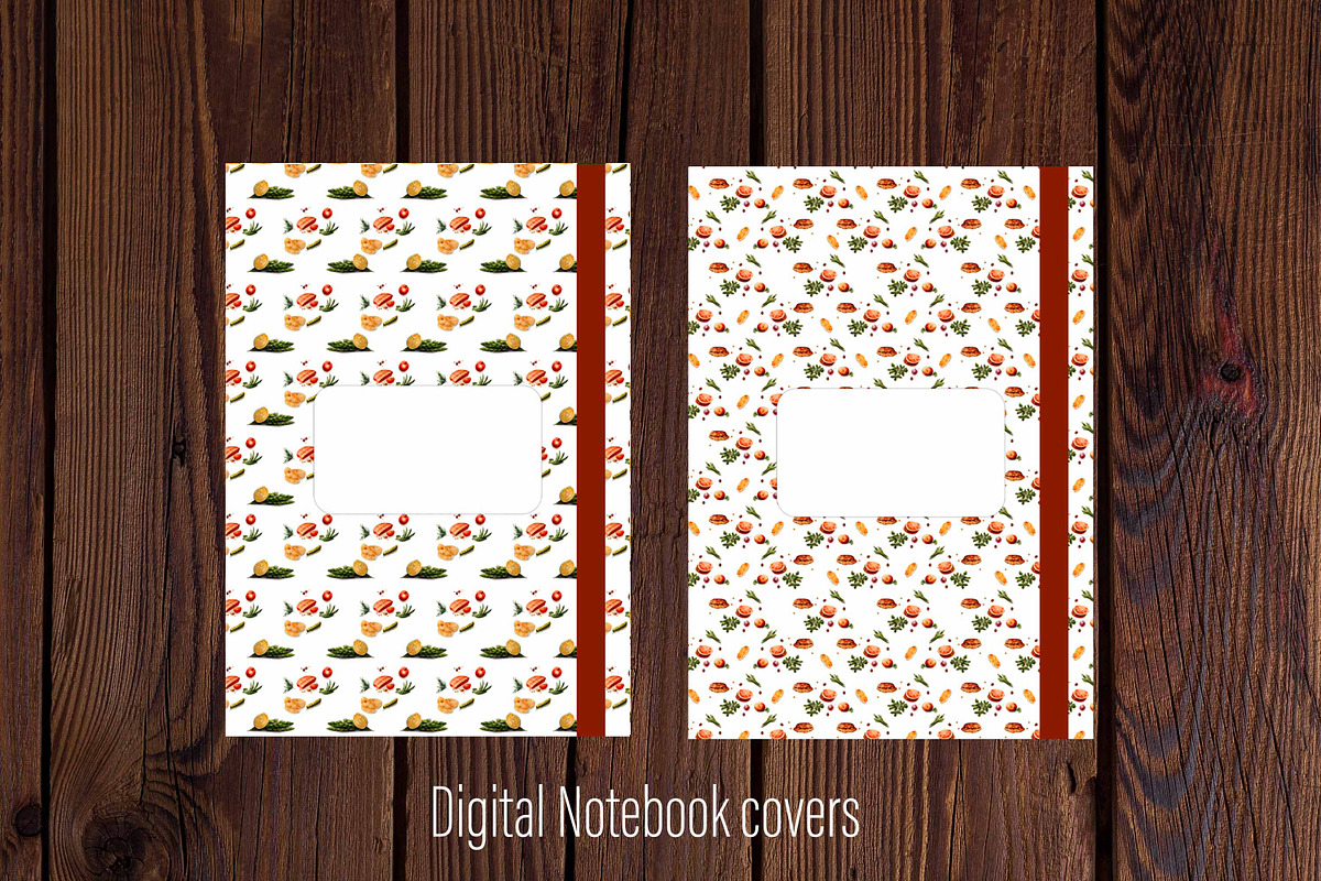 10 Food GoodNotes covers for planner, a Templates & Theme by Illustrator Space (Photo 9 of 9)
