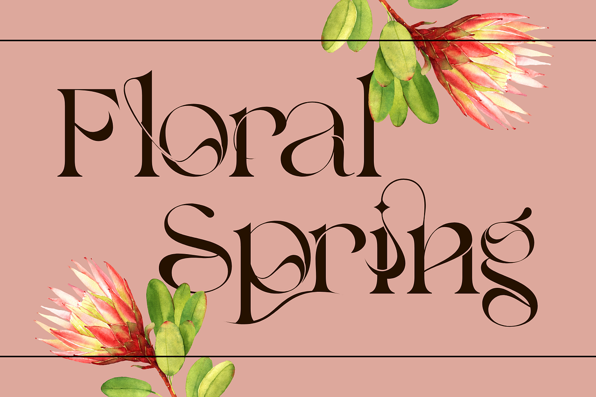 Feelings Painting | Ligature Font, a Serif Font by 177Studio (Photo 2 of 9)