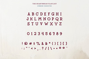 The Heartbreak Playlist Serif Family