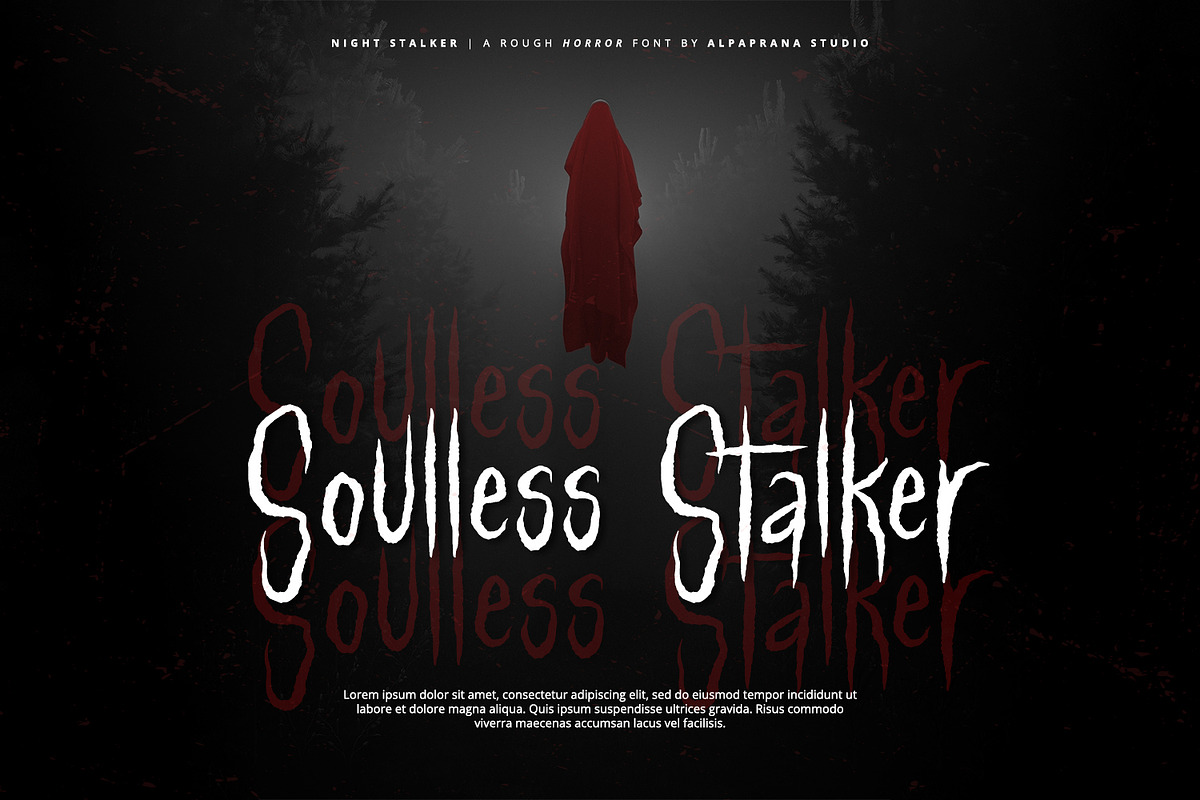 Night Stalker - Rough Font, a Script Font by Alpaprana (Photo 7 of 12)