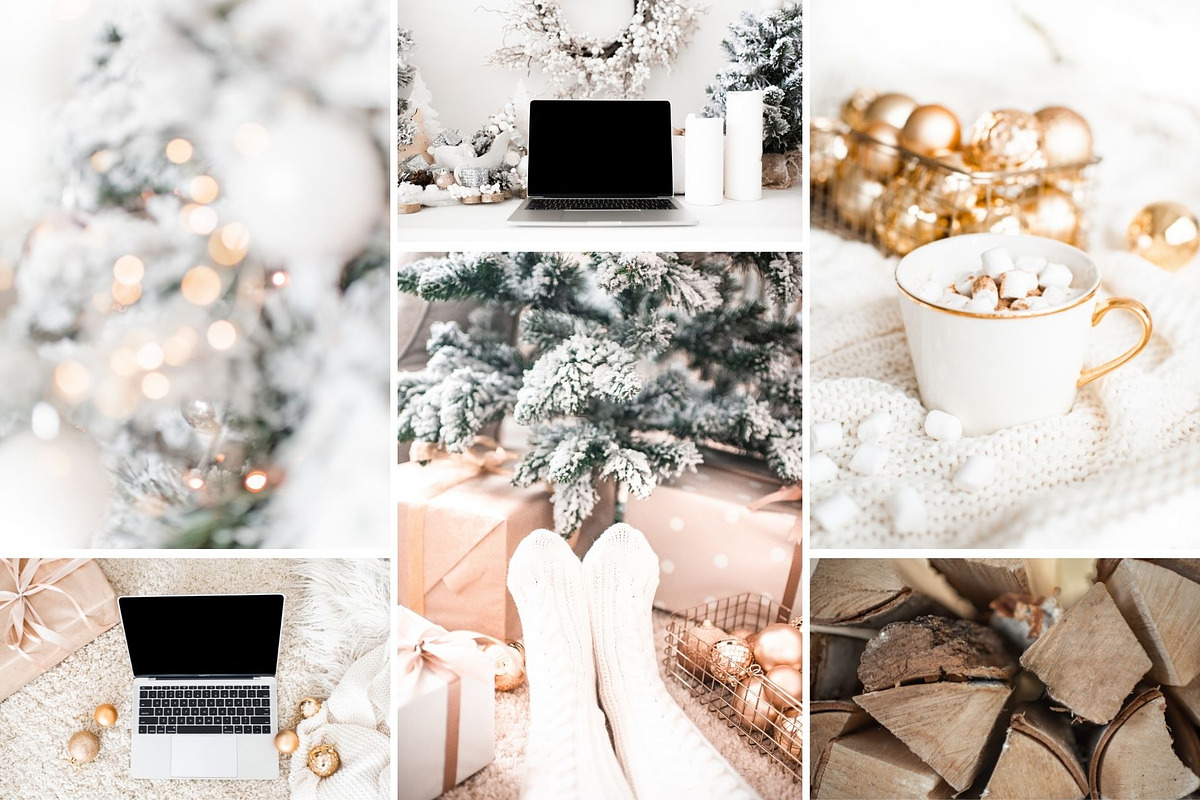 Gold Christmas: Photo, Video, Mockup, a Holiday Photo by Kate Roubin (Photo 5 of 11)