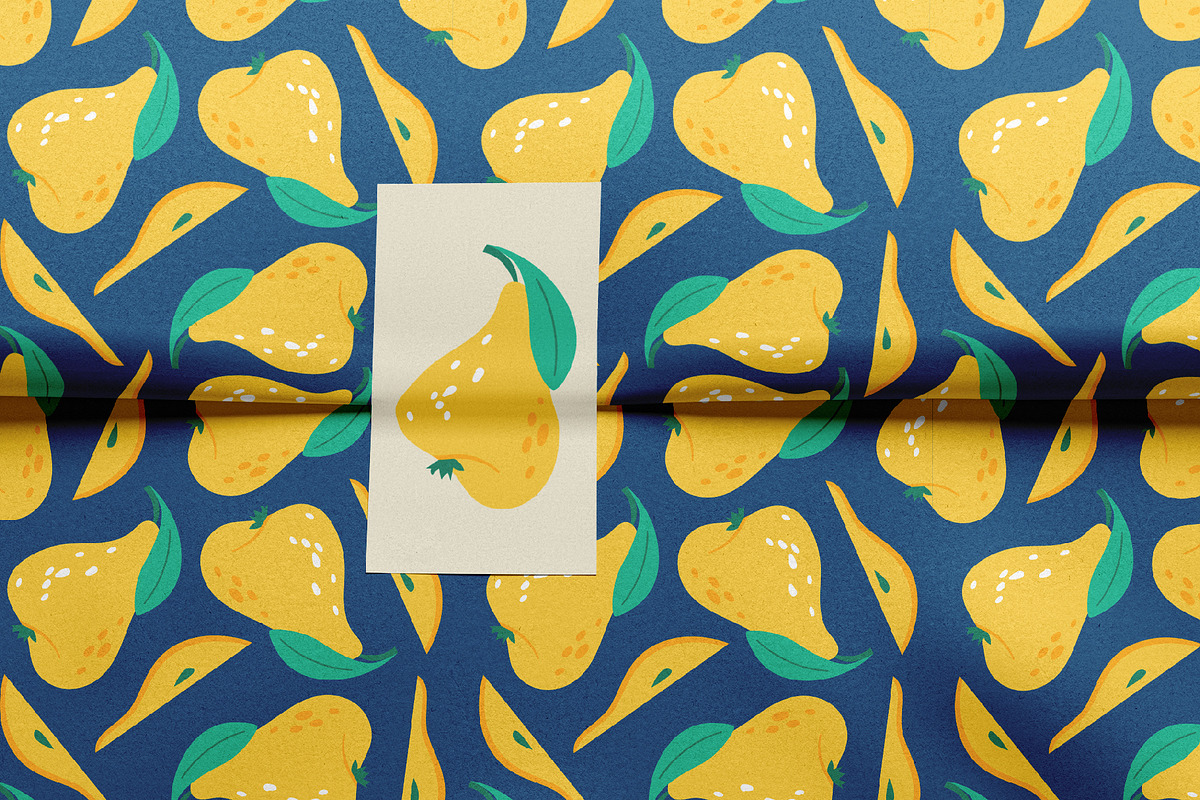 Fruits | Clipart + patterns, a Food Illustration by katieromanoff_art (Photo 11 of 15)