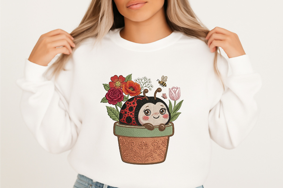 Cute Ladybug Sublimation Design, an Illustration by designcity5 (Photo 4 of 4)