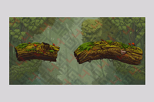 Magic forest platforms trunks