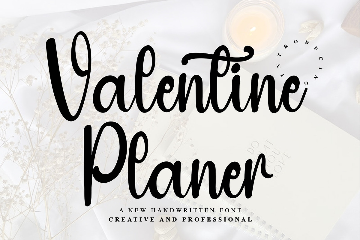 Valentine Planner, a Handwritten Font by InermediaSTUDIO (Photo 1 of 7)