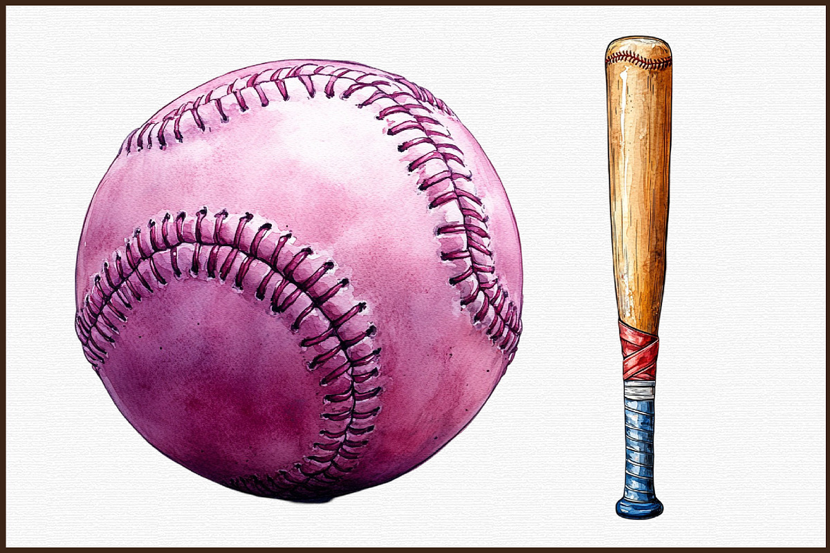 Coquette Baseball Clipart, an Illustration by Sublimation Artist (Photo 3 of 6)