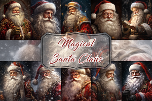 Magical Santa Claus Background