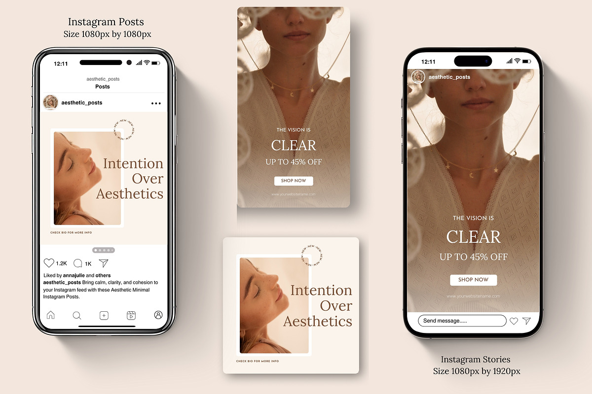 Minimal Instagram Post & Stories, a Social Media Template by nwdigitalstore (Photo 9 of 10)