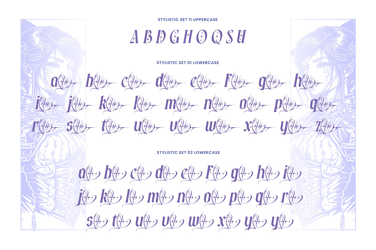 Demon Stars Typeface, a Blackletter Font by alit design (Photo 19 of 20)