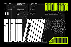 SEGAPUNK BOLD FUTURISTIC TYPEFACE