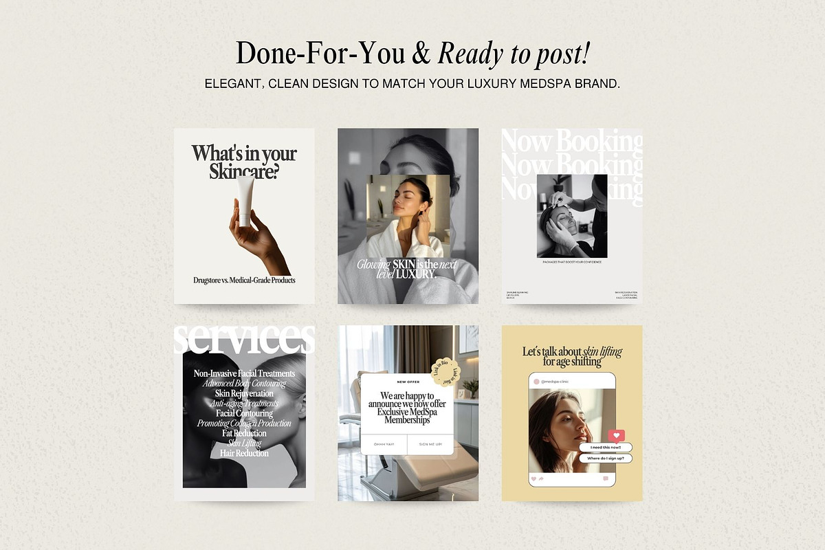 Medspa Aesthetics Instagram Posts preview 4