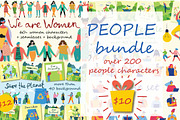 People Bundle, a Person Illustration by Virinaflora (Thumbnail 1 of 9)