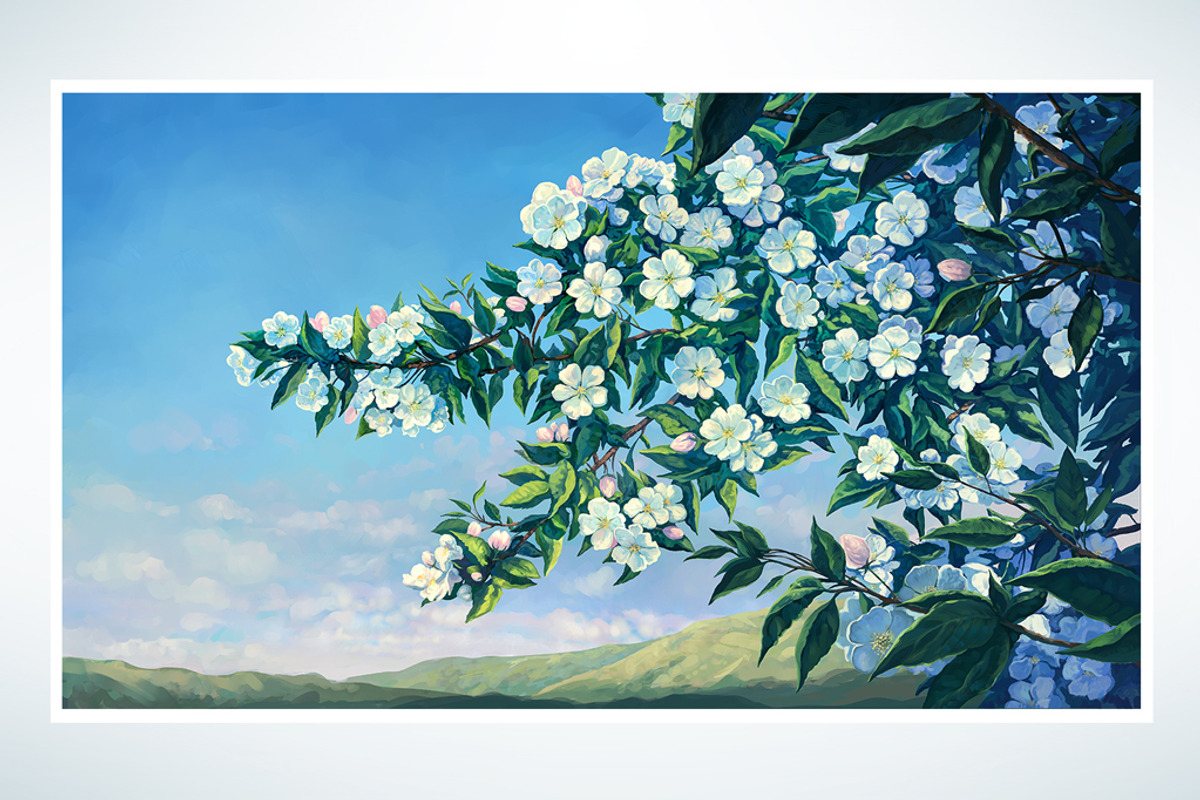 Spring landscape (SET illustration), a Food Illustration by Countryside life (Photo 5 of 10)