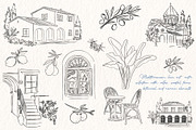 Mediterranean Line Art Collection, a Decorative Illustration by Mio Buono (Thumbnail 5 of 15)
