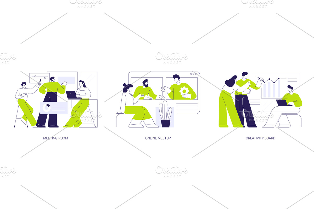 Teamwork at the office isolated, a Finance Illustration by Visual Generation