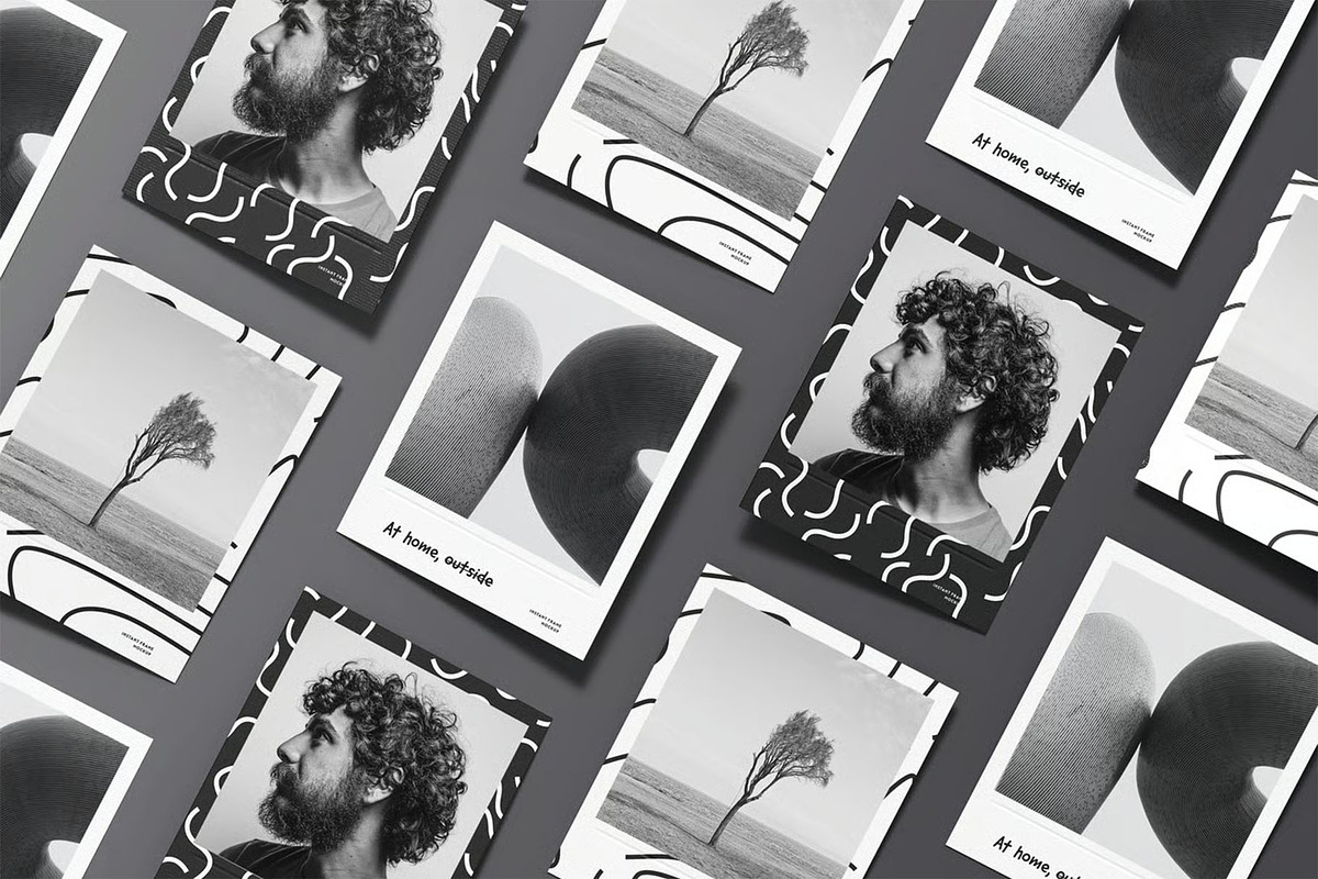Instant Frame Mockup, an Advertising Mockup by zippypixelstudio (Photo 5 of 16)