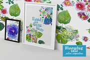Blooming Tale. Watercolor clipart, an Illustration by Irina Dolgikh (Thumbnail 7 of 8)